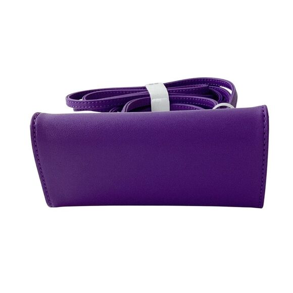 TELFAR NWT Shopping Bag Small in Grape Vegan Faux Leather Purse Purple Logo - Picture 3 of 5